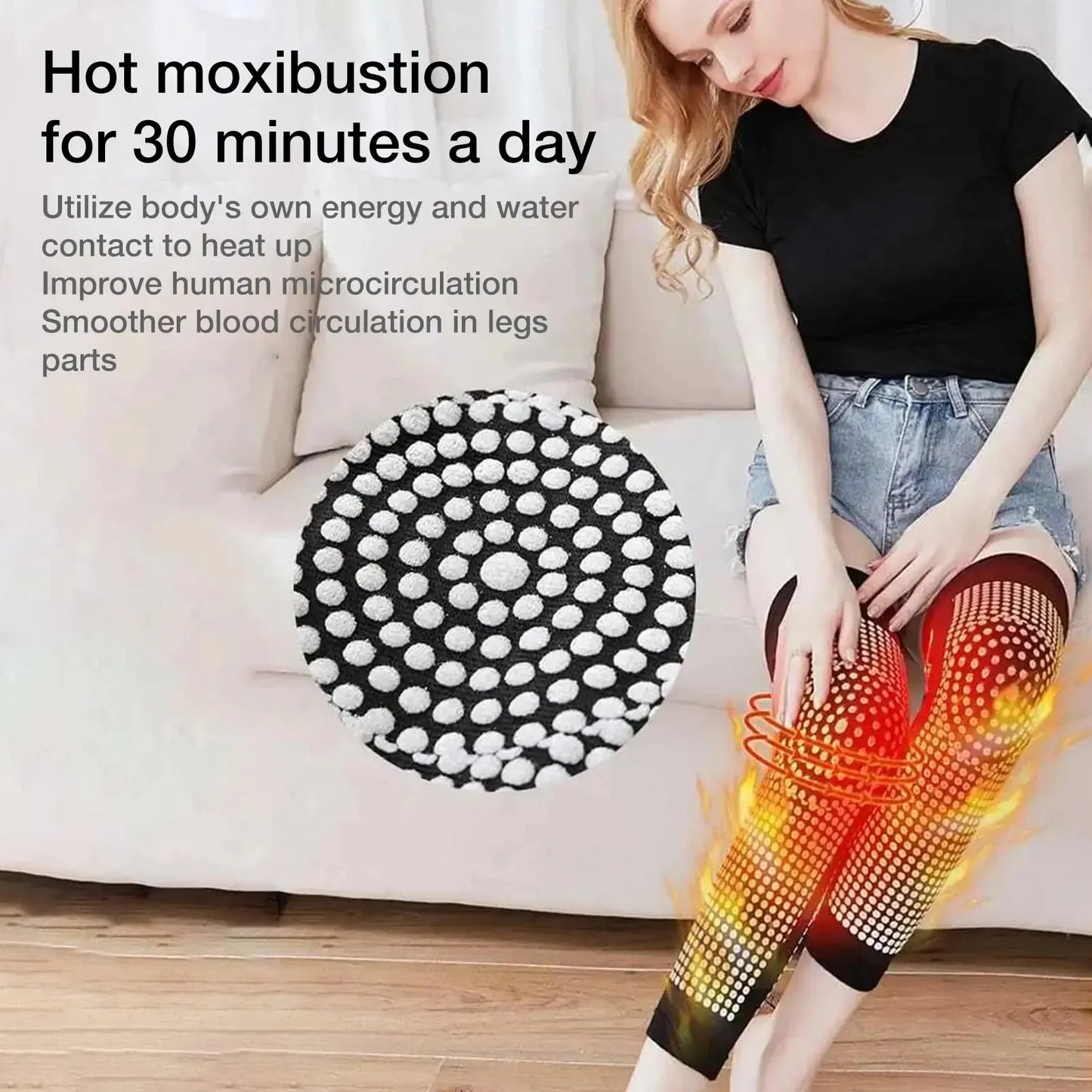 HEATED TOURMALINE KNEE PADS