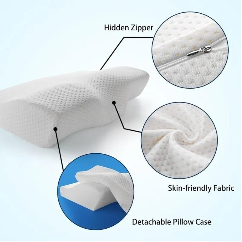 MEMORY FOAM "BUTTERFLY" NECK PROTECTION PILLOW