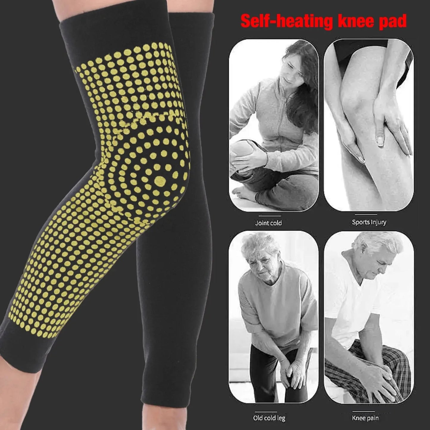 HEATED TOURMALINE KNEE PADS